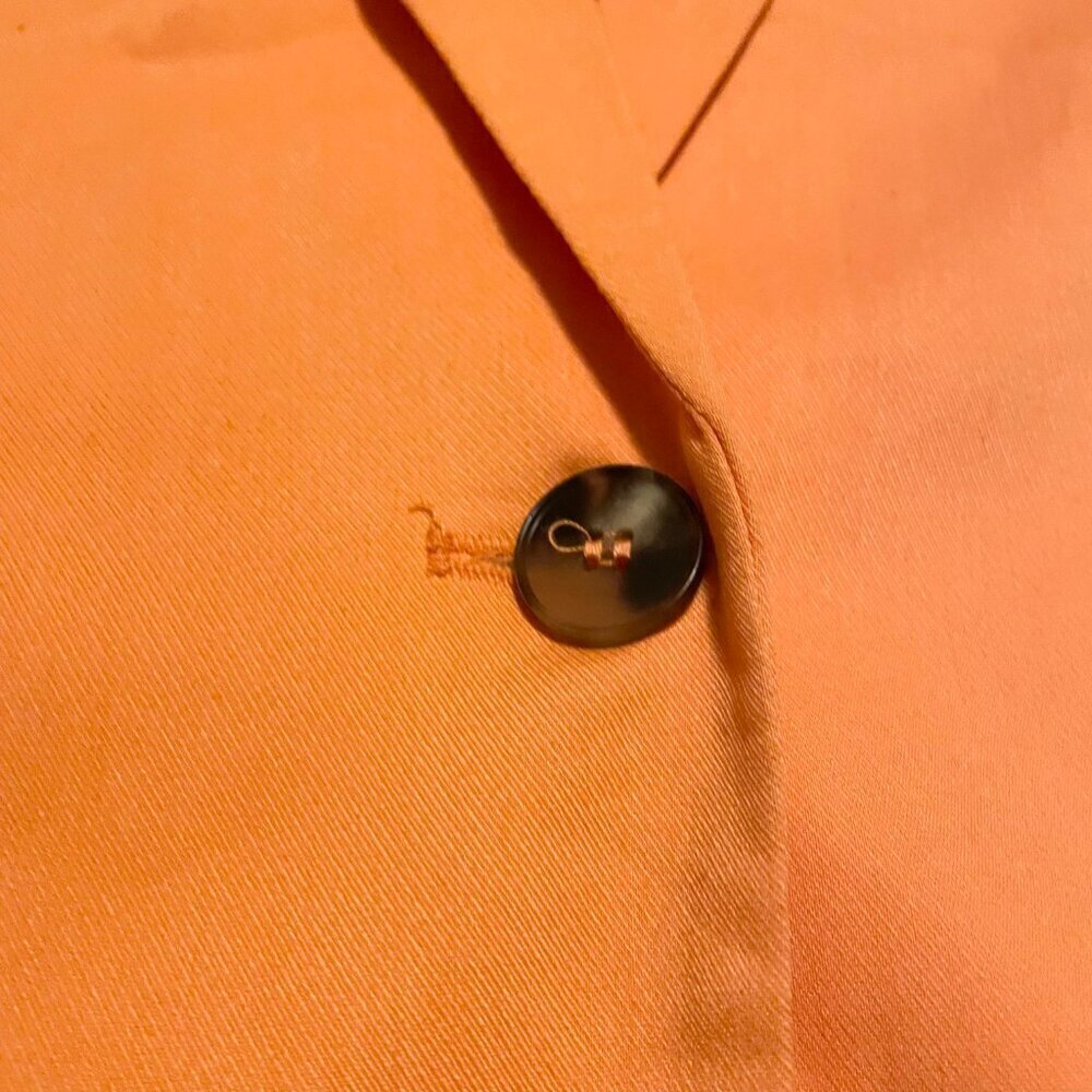 Steve Madden Kaira Blazer Womens XS Orange Suit Jacket - Picture 5 of 16